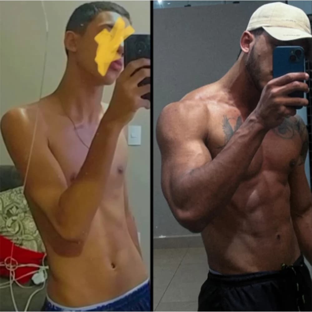 Transformação corporal case de sucesso 10 - antes e depois